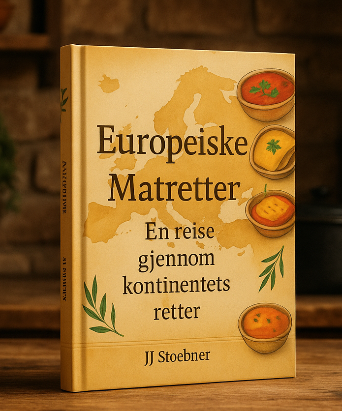 Omslag: Europeiske matretter – en reise gjennom kontinentets nasjonalretter